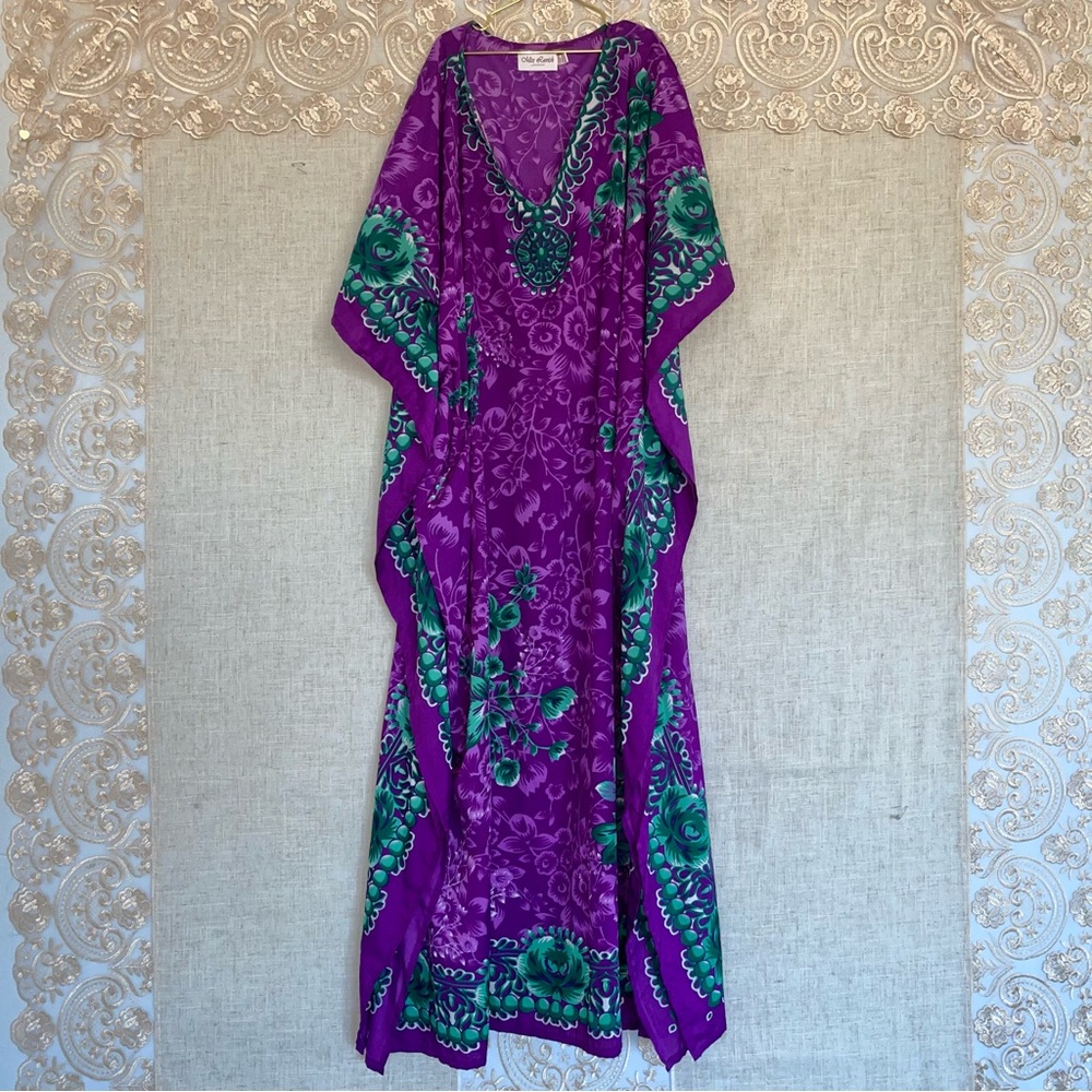 PURPLE + GREEN KAFTAN